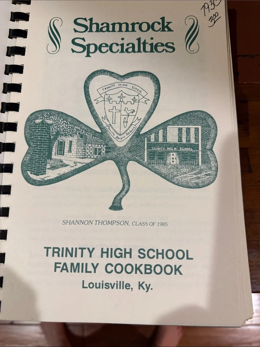 Trinity High School-Kentucky Red Strawberry Pie Recipe Book -